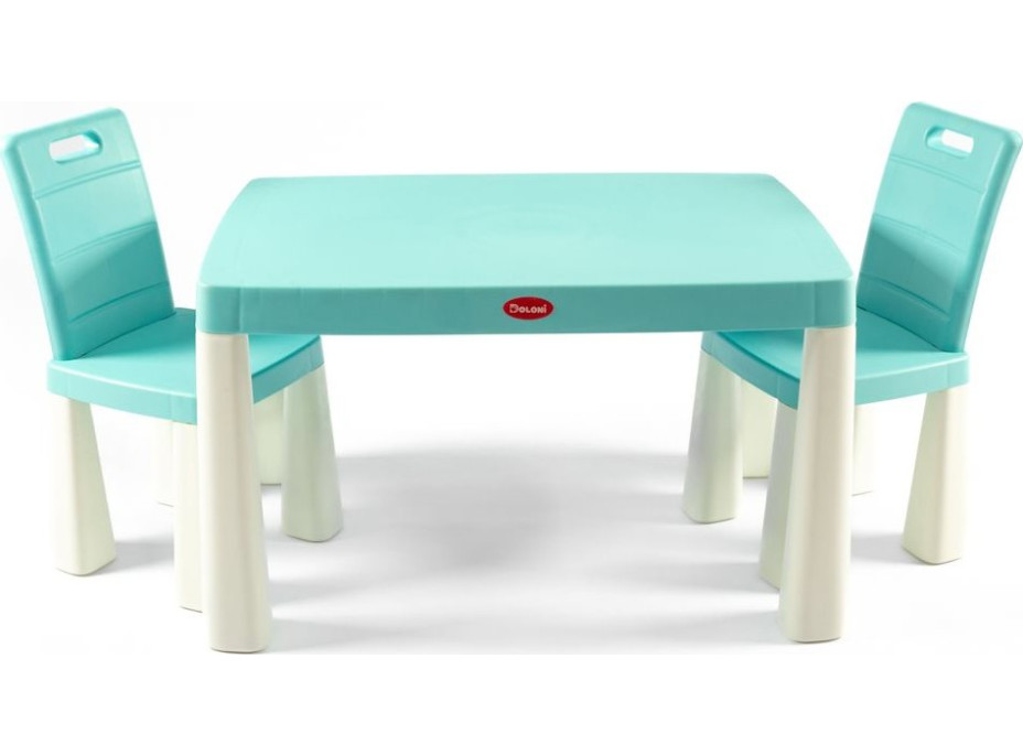DOLONI Plastový stolík so stoličkami modro-biely