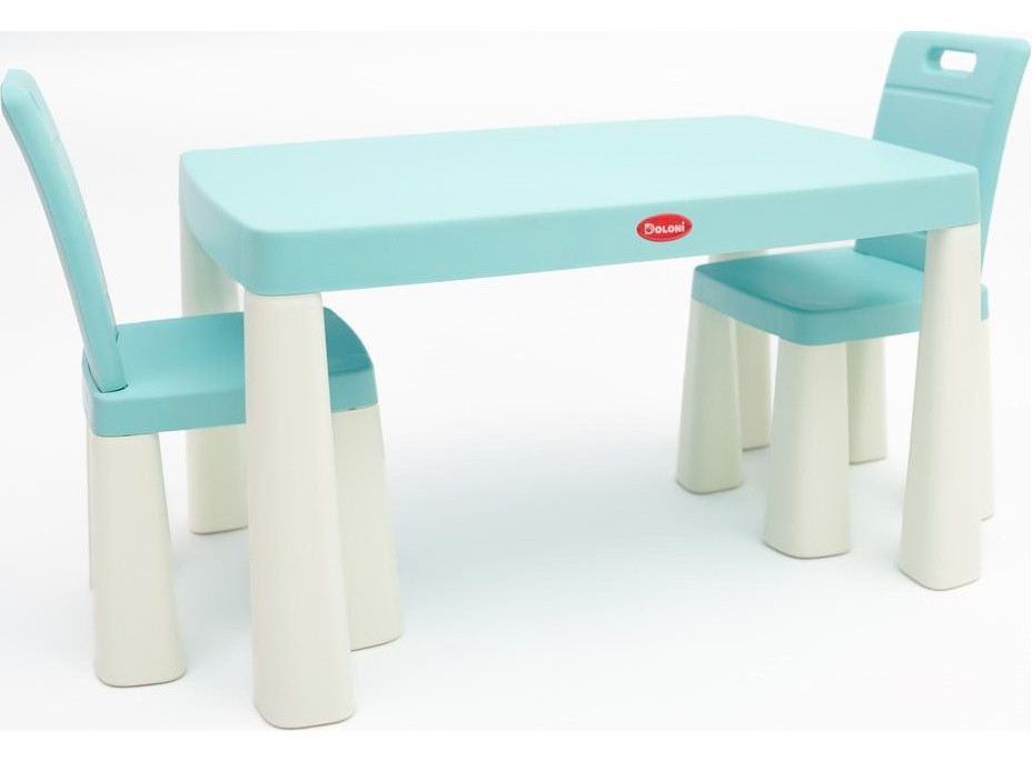 DOLONI Plastový stolík so stoličkami modro-biely