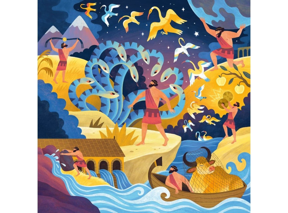 RAVENSBURGER Puzzle 12 Heraklových úloh 64 dielikov