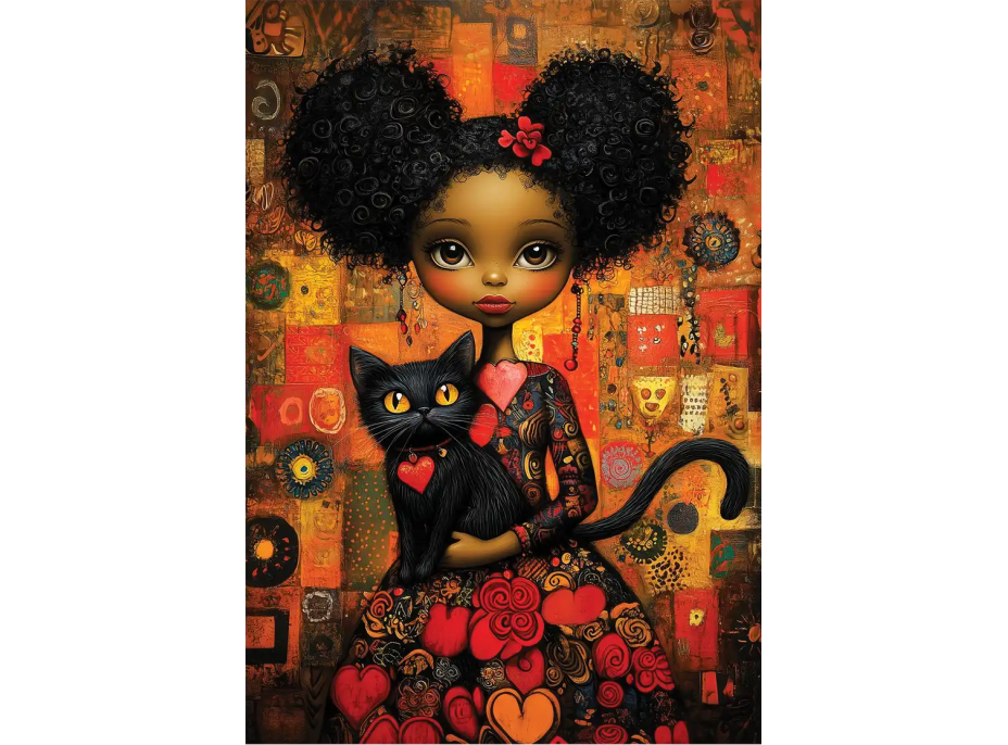 ANATOLIAN Puzzle Čierna mačka 500 dielikov