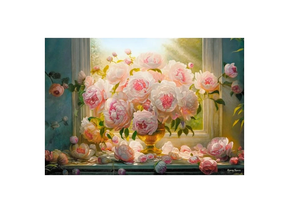 CASTORLAND Puzzle Art Collection: Letné pivonky 1000 dielikov