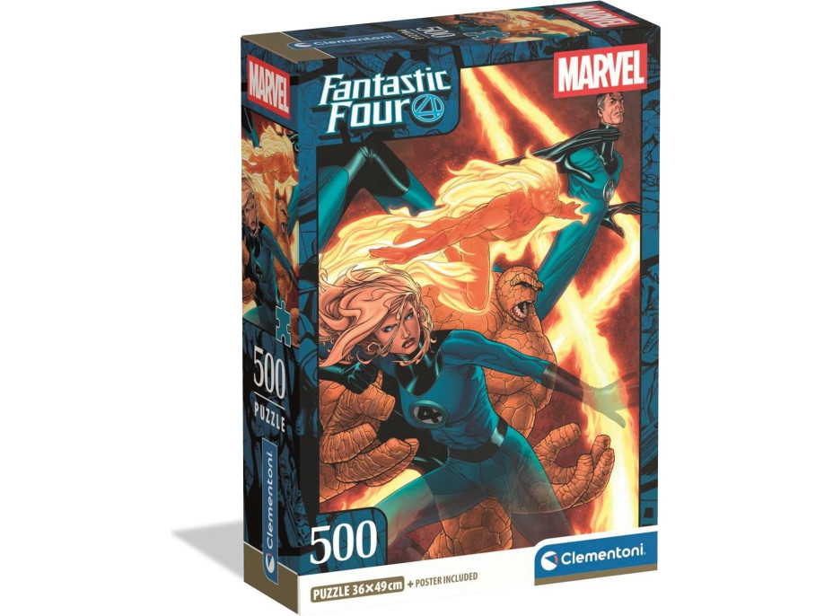 CLEMENTONI Puzzle Fantastická štvorka 500 dielikov