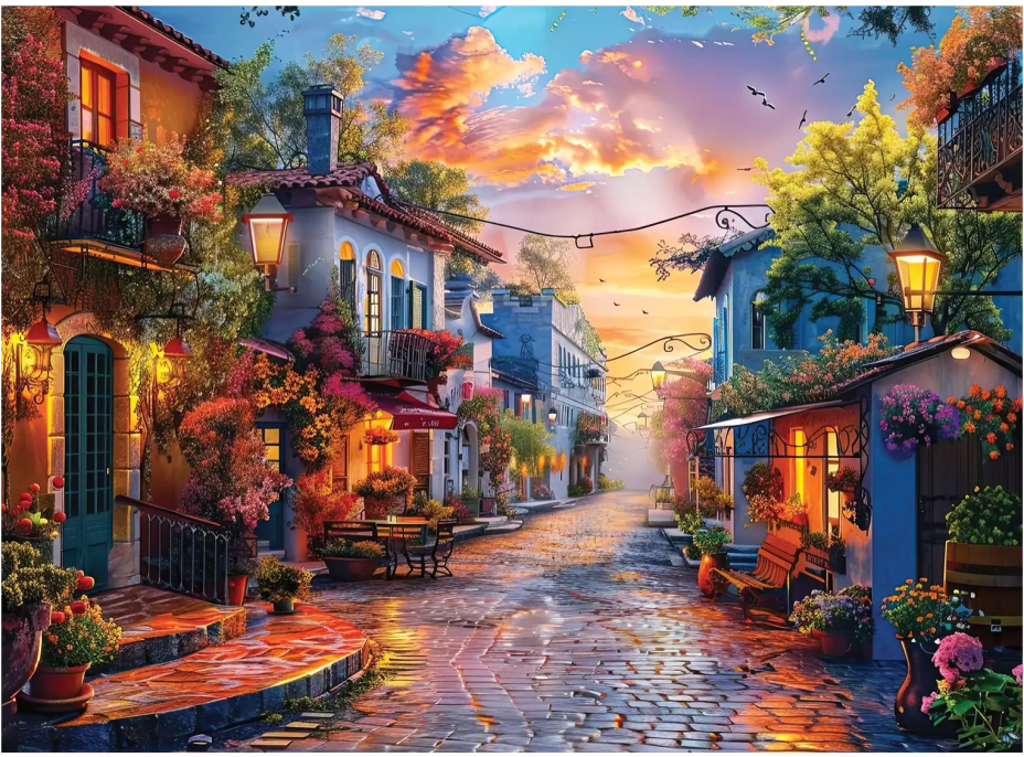 ANATOLIAN Puzzle Pokojná ulica 1000 dielikov