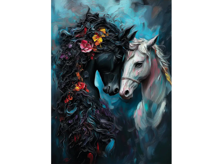 ANATOLIAN Puzzle Čierna a biela 1000 dielikov