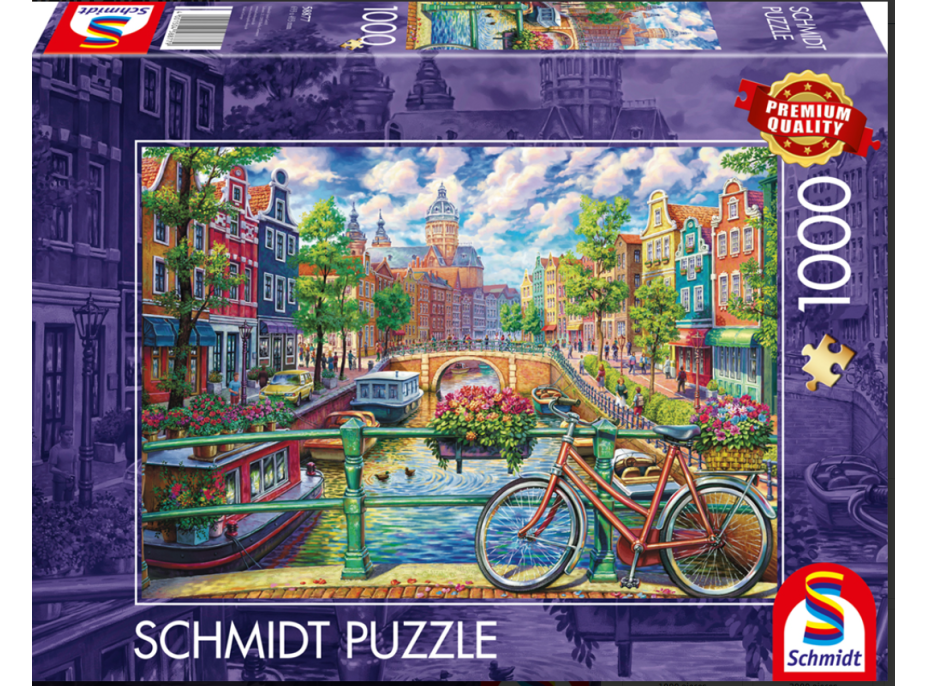 SCHMIDT Puzzle Kúzlo amsterdamského kanála 1000 dielikov