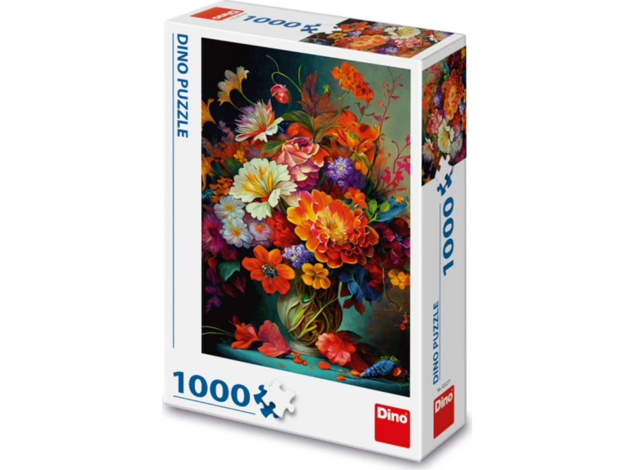 DINO Puzzle Kvety vo váze 1000 dielikov
