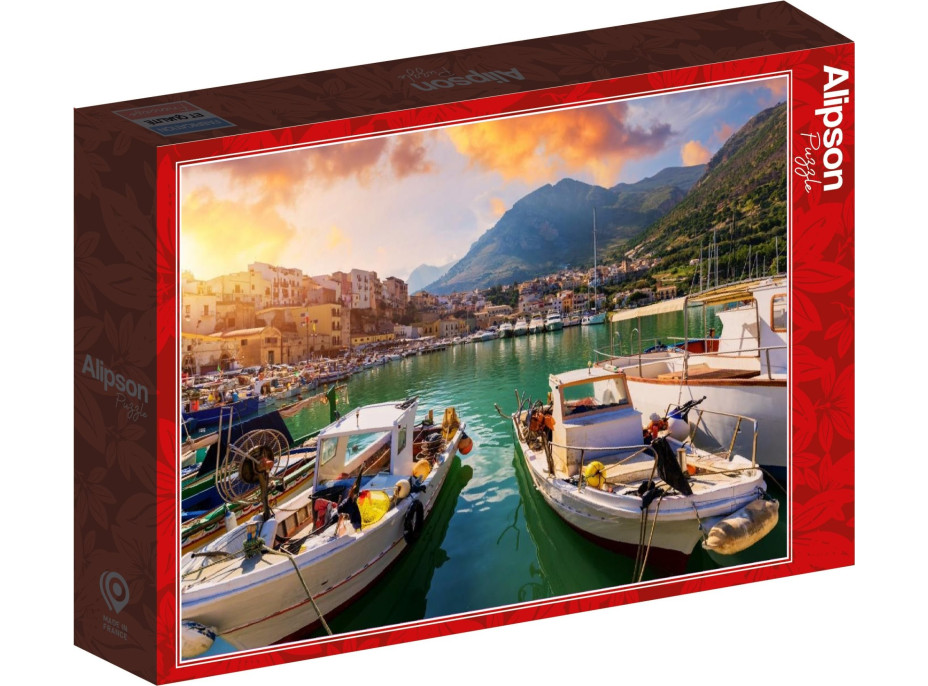 ALIPSON Puzzle Lode v sicílskom prístave 1000 dielikov