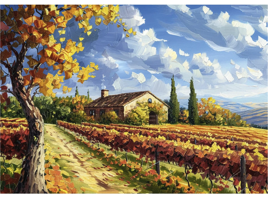 DINO Puzzle Maľovaná vinica 500 dielikov