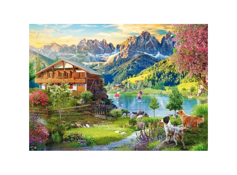 SCHMIDT Puzzle Odpočinok v Dolomitoch 1000 dielikov