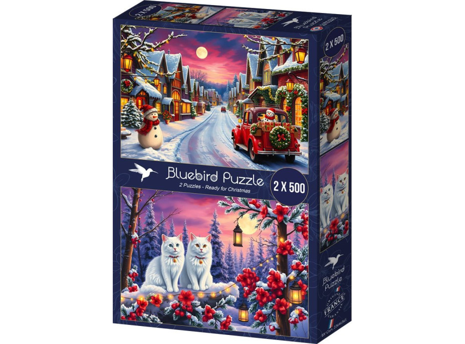 BLUEBIRD Puzzle Pripravení na Vianoce 2x500 dielikov