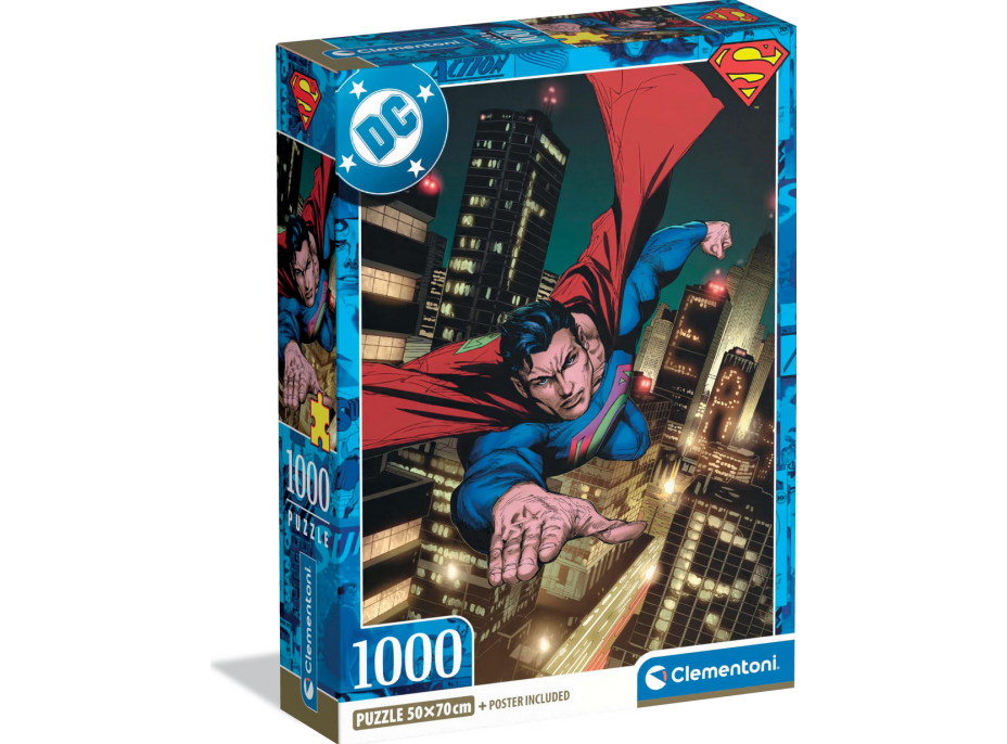 CLEMENTONI Puzzle Superman: Ochranca 1000 dielikov