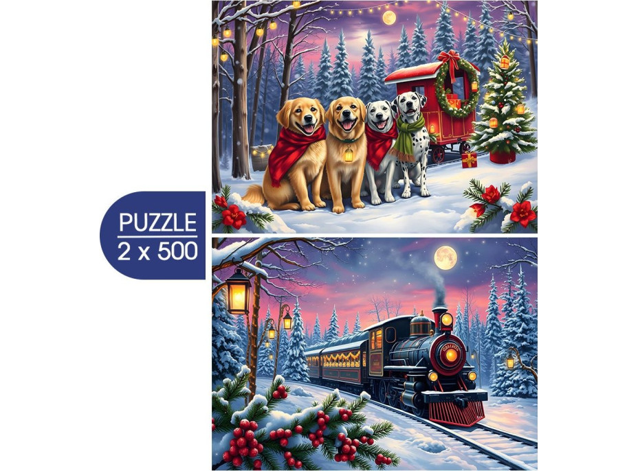 BLUEBIRD Puzzle Vianoce prichádzajú 2x500 dielikov