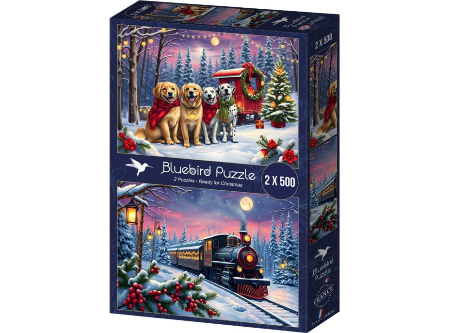 BLUEBIRD Puzzle Vianoce prichádzajú 2x500 dielikov