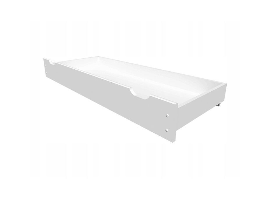 Detská posteľ z masívu borovice FRANK - 200x90 cm - biela