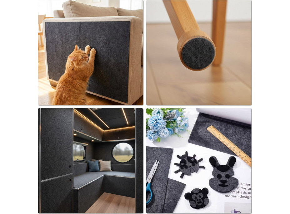 Samolepiace škrabadlo pre mačky KITTY 100x40 cm