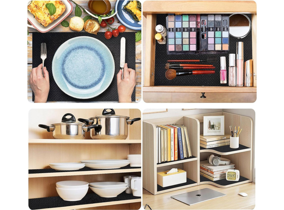 Protišmyková podložka do zásuvky HALVE 48 x 500 cm - čierna