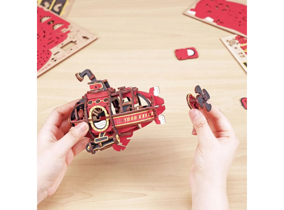 RoboTime 3D mechanická skladačka Ponorka s kyvadlom
