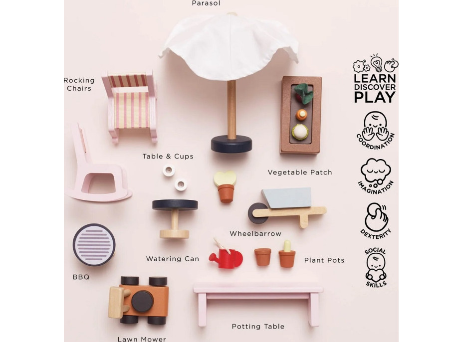 Le Toy Van Domček pre bábiky Zimná záhrada