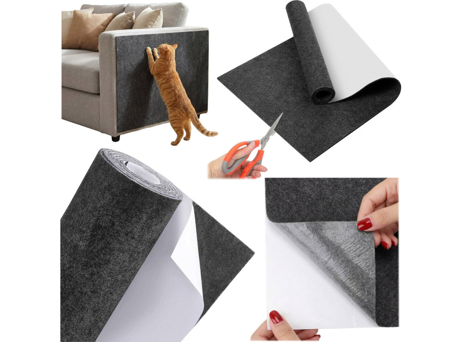 Samolepiace škrabadlo pre mačky KITTY 100x40 cm