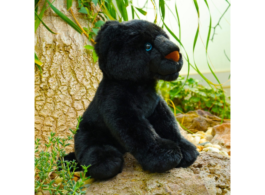 Rappa Plyšový čierny panter sediaci 23 cm ECO-FRIENDLY