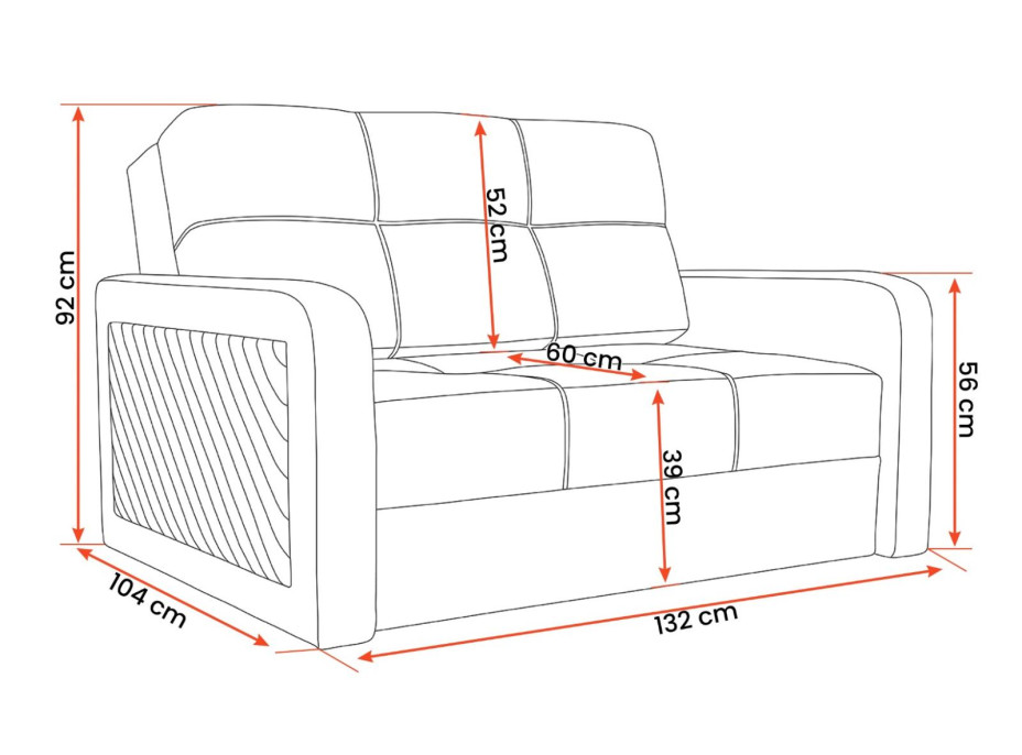 Rozkladacia pohovka FRANCO (viac variant)