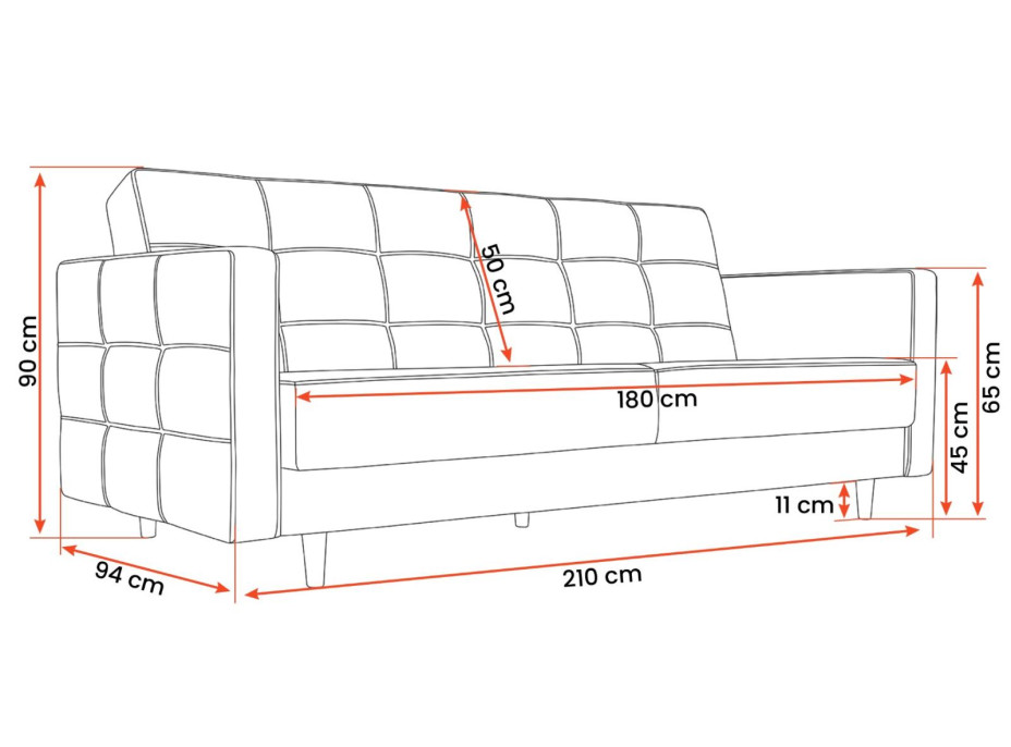 Rozkládací pohovka TERST (5 variant)
