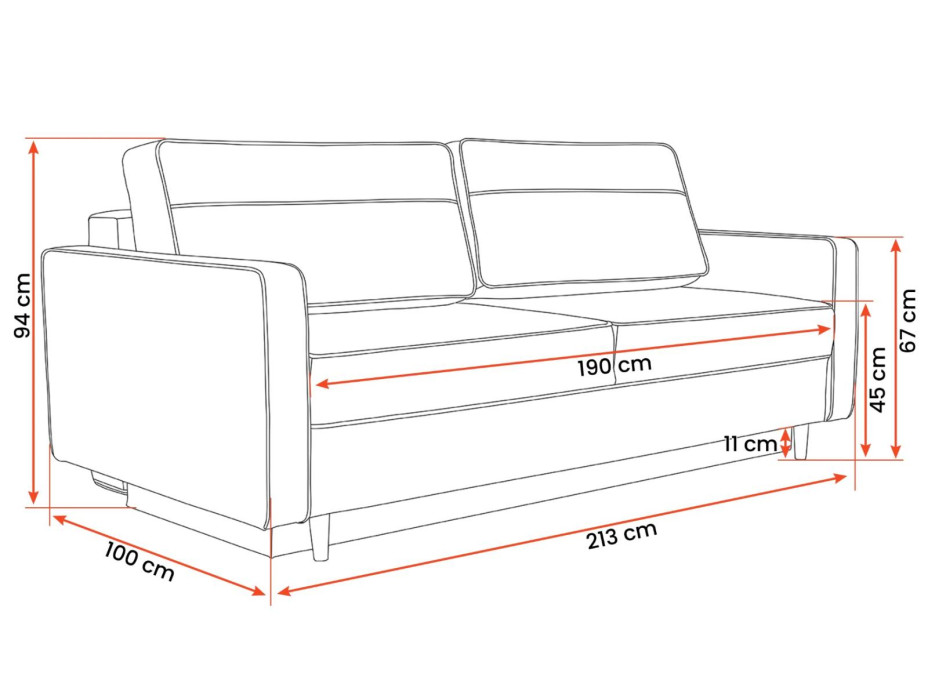 Rozkladacia pohovka MESSINA