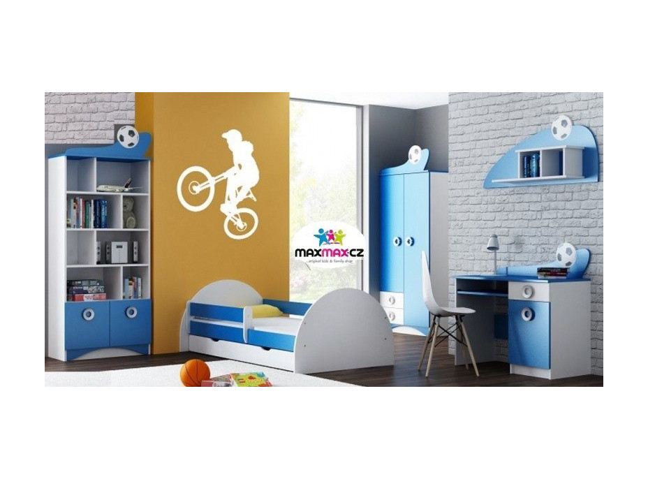 Regál FUTBAL - TYP C, modrý