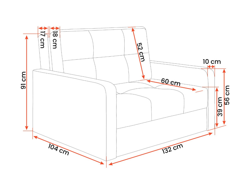 Rozkládací pohovka VICENZA 2 (4 varianty)