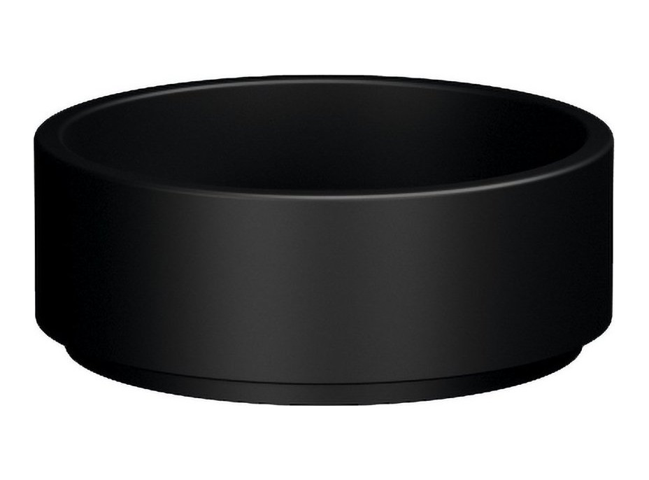 Kerasan OKE keramické umývadlo na dosku, Ø 40cm, čierna mat 554131