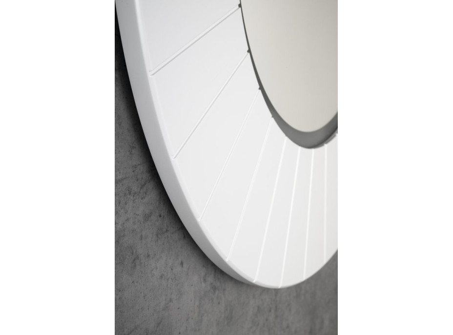 Sapho LUMIRO STRIP okrúhle zrkadlo s LED osvetlením v ráme ø 75cm, biela mat LR750-3131S
