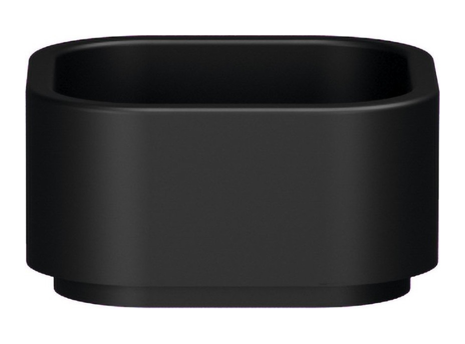 Kerasan HAKO keramické umývadlo na dosku 30x30cm, čierna mat 554331