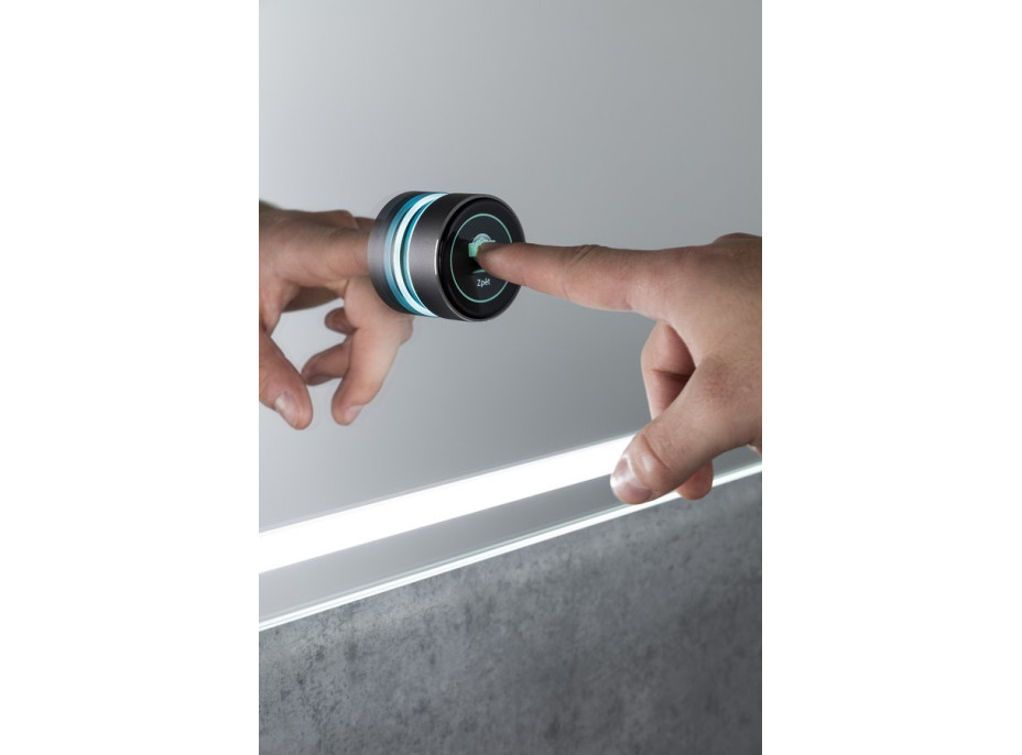 Sapho GEMINI zrkadlo s LED osvetlením 100x70cm, múdre funkcie GM100K