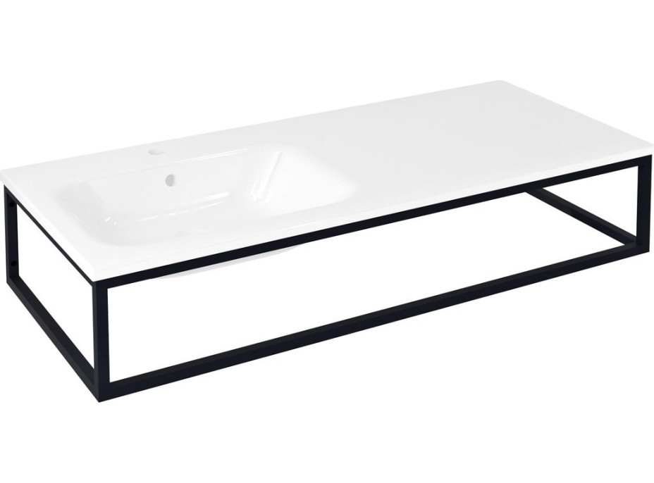 Sapho SKA konzola pod umývadlo/dosku 119, 7x22x51cm, čierna mat SKA820