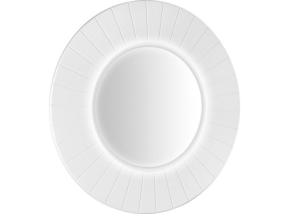 Sapho LUMIRO STRIP okrúhle zrkadlo s LED osvetlením v ráme ø 75cm, biela mat LR750-3131S