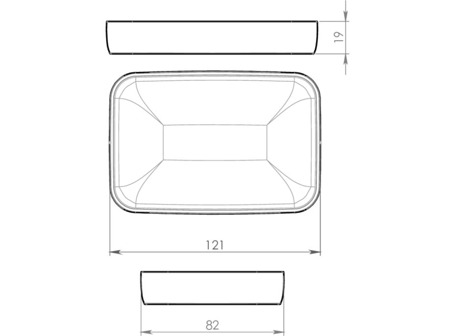 Gedy YLENIA mydlenka na postavenie, tortora YL1166