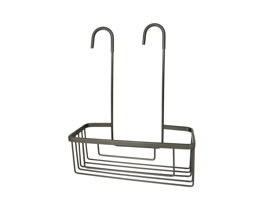 Gedy SMART polica do sprchy závesná, na batériu, 300x375x120 mm, gun metal 248981