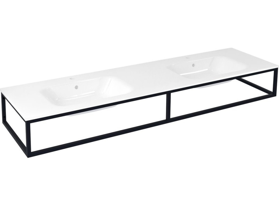 Sapho SKA konzola pod umývadlo/dosku 180x22x51cm, čierna mat SKA880