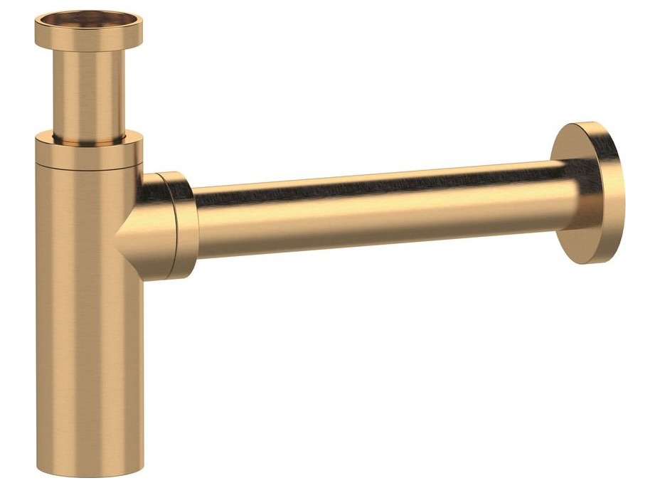 Sapho Umývadlový sifón 5/4", odpad 32mm, okrúhly, zlato mat SI519D