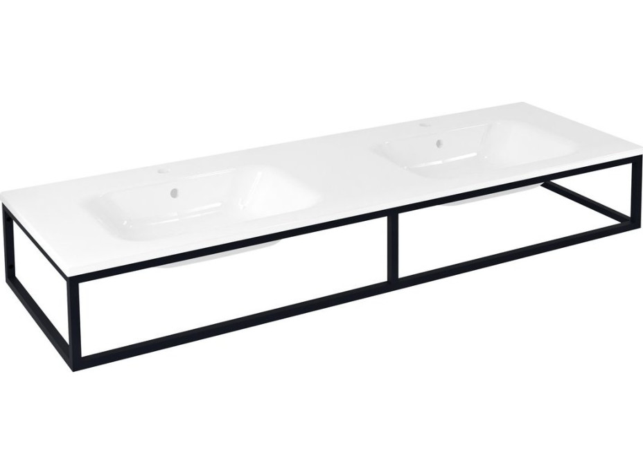 Sapho SKA konzola pod umývadlo/dosku 160x22x51cm, čierna mat SKA860