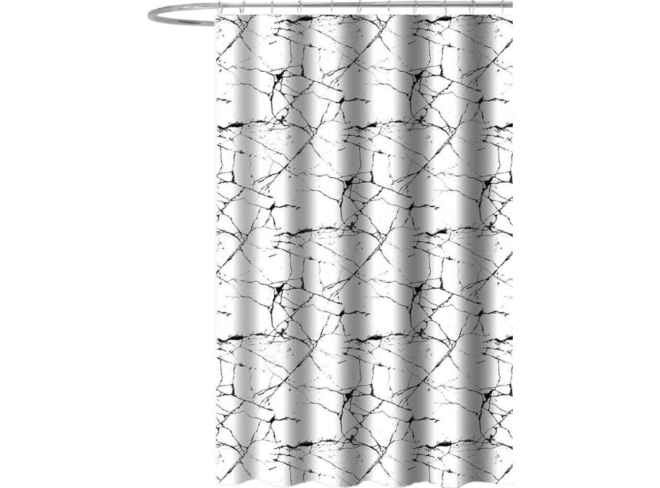 Aqualine Sprchový záves 180x180cm, polyester, mramor ZV041