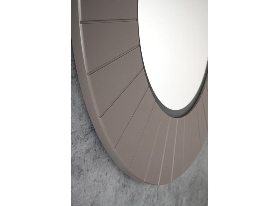 Sapho LUMIRO STRIP okrúhle zrkadlo s LED osvetlením v ráme ø 75cm, agila LR750-4343S