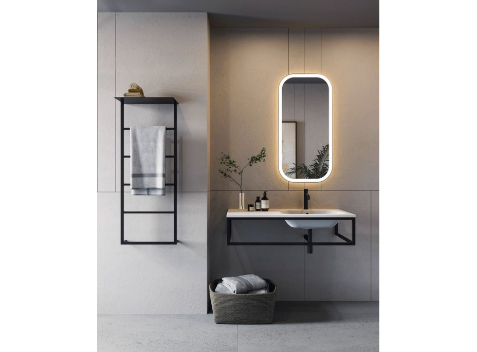 Sapho SKA konzola pod umývadlo/dosku 119, 7x22x51cm, čierna mat SKA820