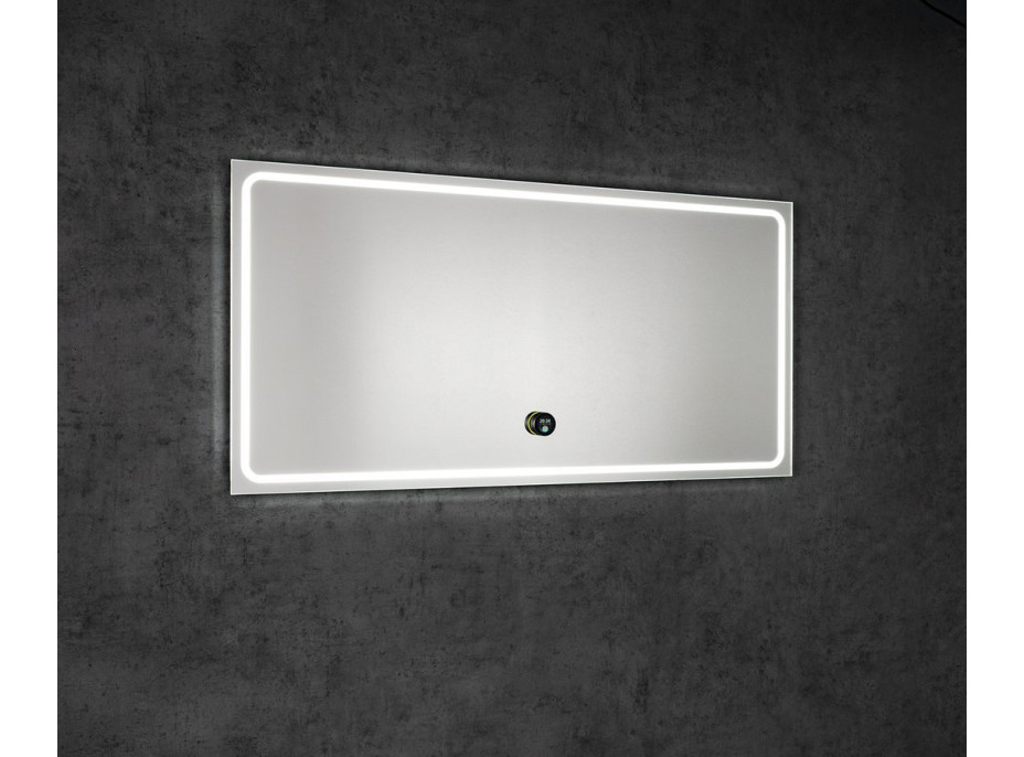 Sapho GEMINI zrkadlo s LED osvetlením 120x60cm, chytré funkcie GM120K