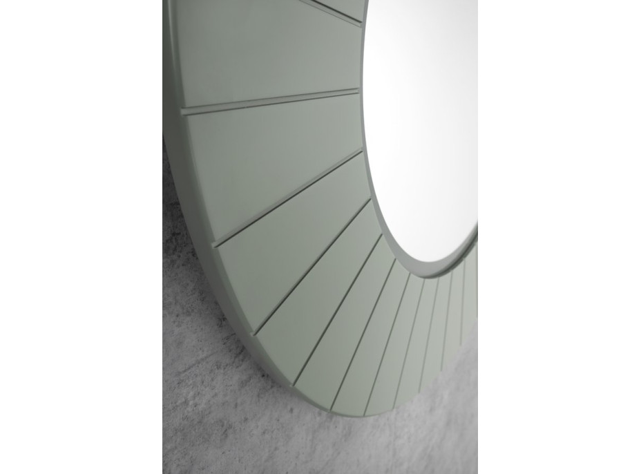 Sapho LUMIRO STRIP okrúhle zrkadlo s LED osvetlením v ráme ø 75cm, verde LR750-4444S