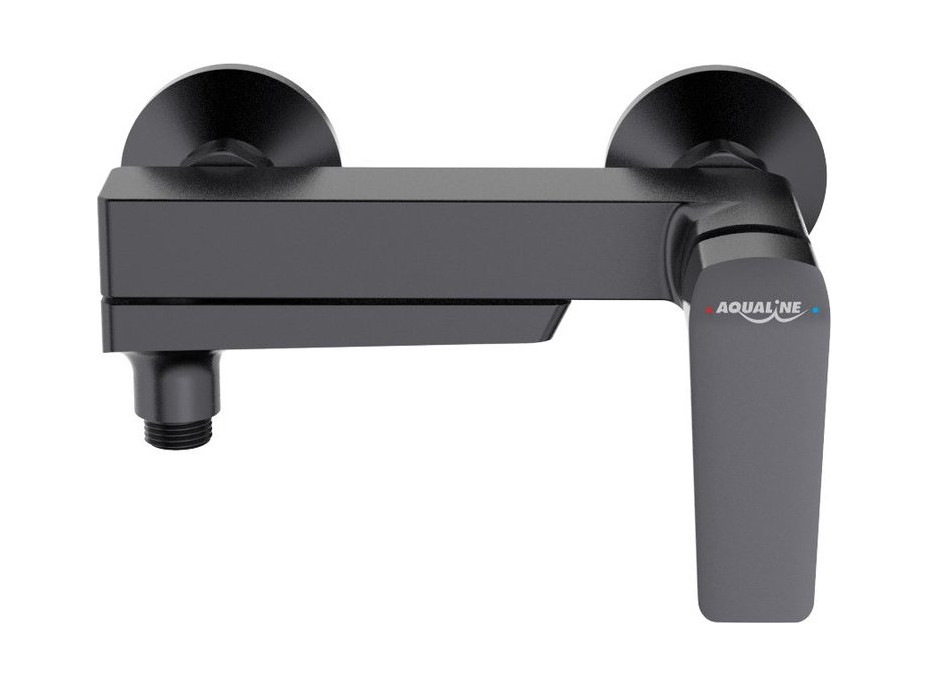 Aqualine FLERY nástenná vaňová/sprchová batéria, otočné ramienko, gun metal FY010GM