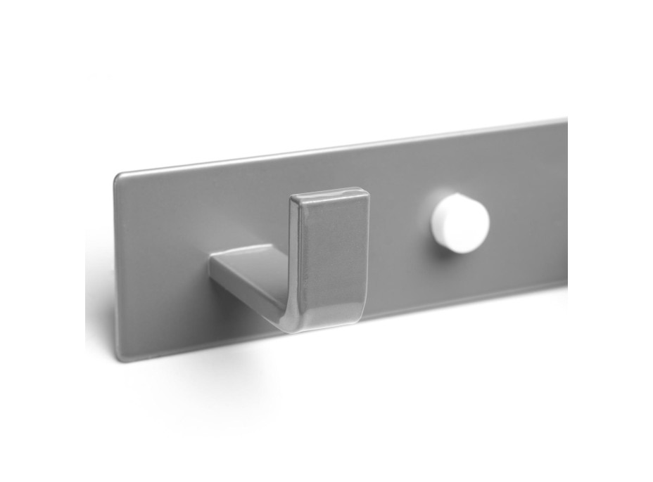 Strieborný kovový vešiak PSINO 43,5 cm