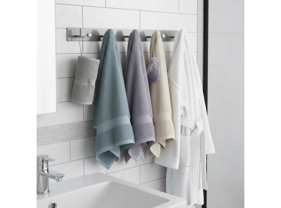 Strieborný kovový vešiak PSINO 43,5 cm