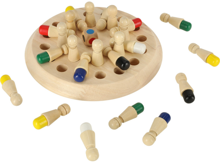 Pamäťová logická drevená hra - Farby