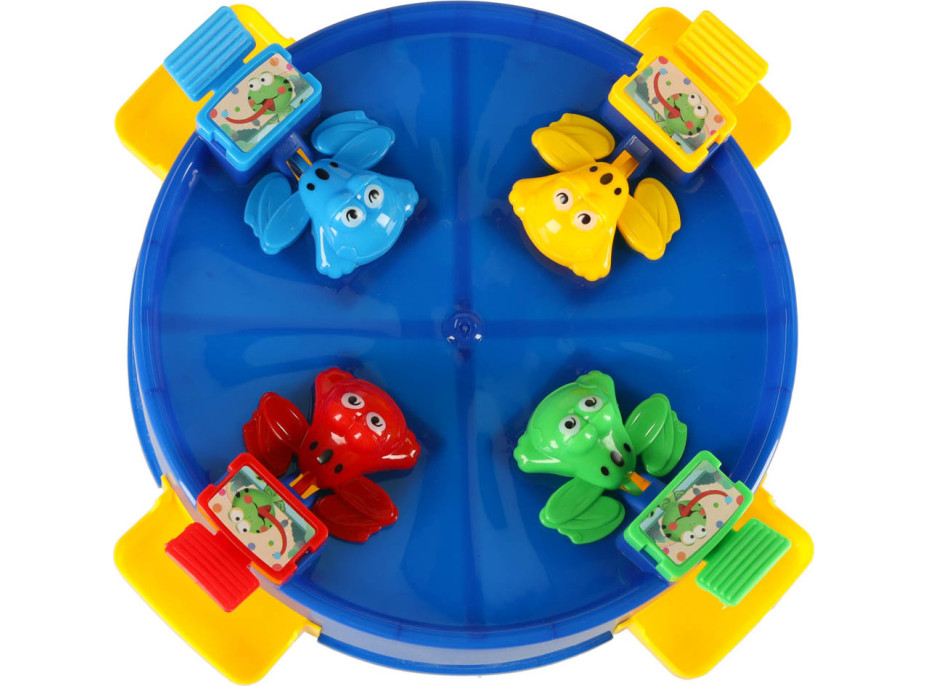 Arkádová hra Hladné žaby pre 4 hráčov - modrá